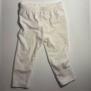 Old Navy Cream Ribbed Kids Leggings